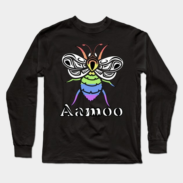 Pride Ally Aamoo (Bee) Long Sleeve T-Shirt by KendraHowland.Art.Scroll